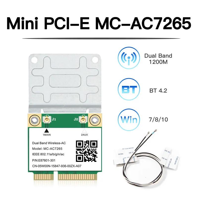 (  us) 1200Mbps MC-AC7265  ̴ PCI-E  ī   4.2 802.11ac   2.4G/5GHz  Ʈ